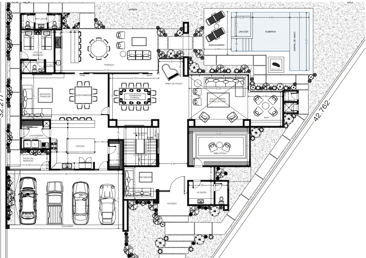 Encinos 8 — Planta baja